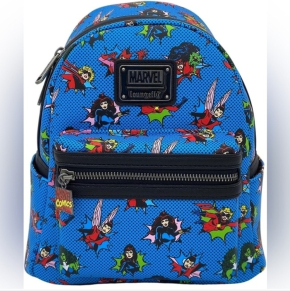 comic mini backpack Loungefly Marvel X-Men 1997 US Exclusive All Over Print My Hero Academia Small Backpack